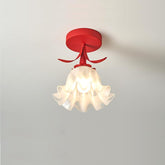 Cream Flower white ceiling mount light for Hallway